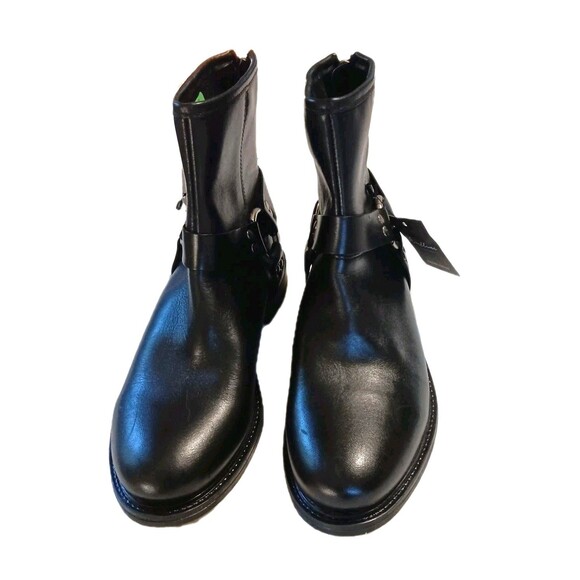 Avellini Woman's Portuguese Genuine Leather Harnrss Moto Boots - Sz 6.5 - Picture 12 of 12